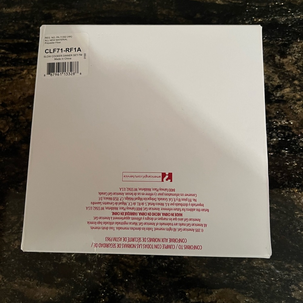 American girl slow cooker dinner set - Picture 2 of 2
